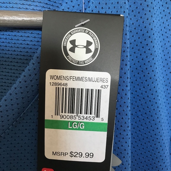 UA Threadborne Train Pointelle V-Neck - Picture 6 of 6